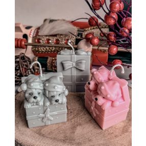 Ajándékdobozos Kutyus Szójagyertya