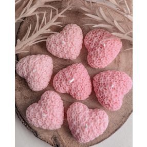 Virágos Szív Szójagyertya